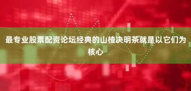 最专业股票配资论坛经典的山楂决明茶就是以它们为核心