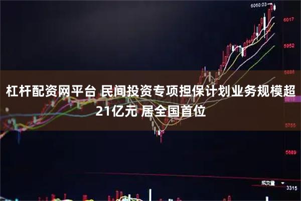 杠杆配资网平台 民间投资专项担保计划业务规模超21亿元 居全国首位